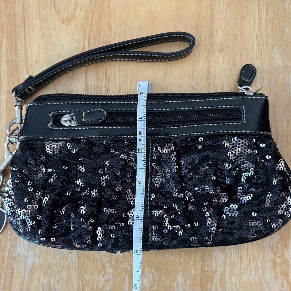 Lane Bryant - Black Sequin Clutch Bag -9”x4” - Picture 3 of 4